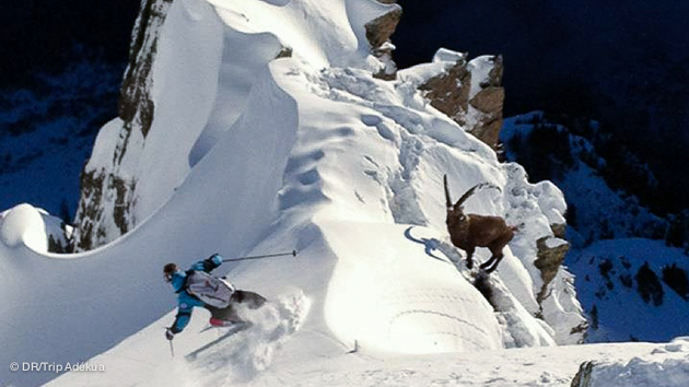 Ski hors pistes en famille sur le domaine des portes du Mont Blanc - Combloux - Megève